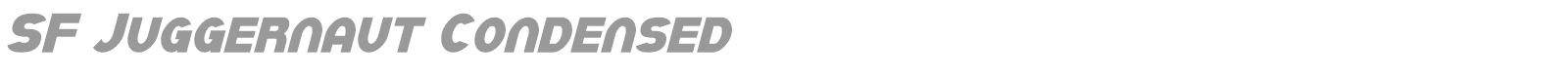 SF Juggernaut font preview
